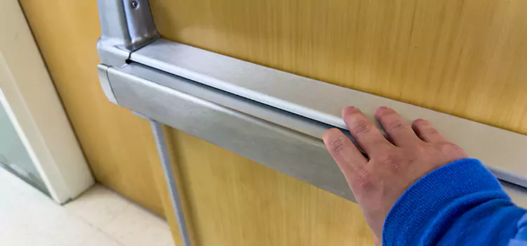 Installing a Push Bar on a Door Elkhart